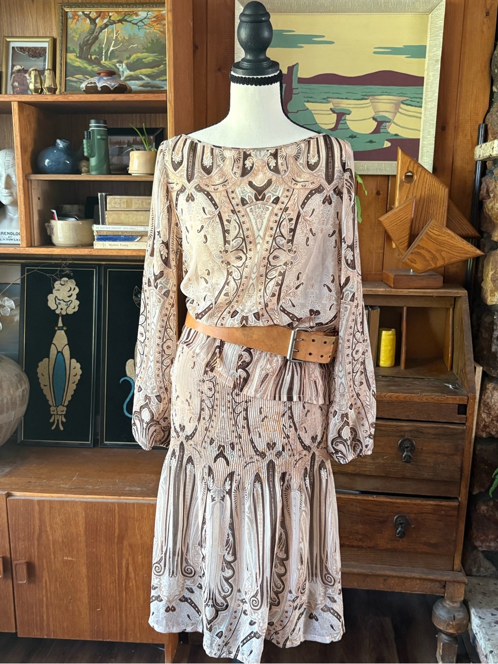 LILY Y2K Skirt Blouse Set S
